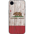 California Flag Dark Wood iPhone 16e Skin